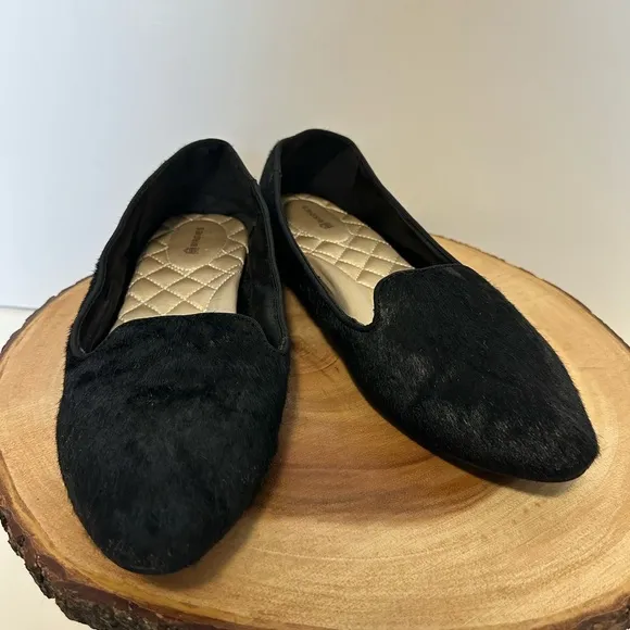 🖤 Birdies Heron Black Suede Haircalf Upper Flats - Size 9🖤