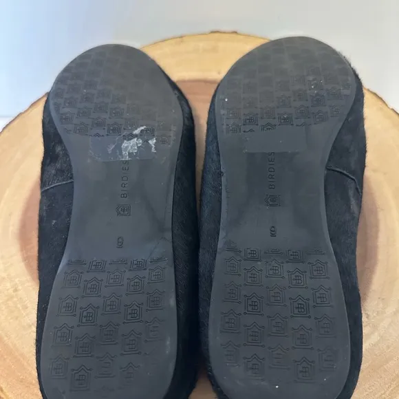 🖤 Birdies Heron Black Suede Haircalf Upper Flats - Size 9🖤