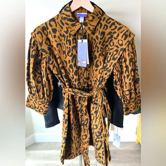 🔖 FUTURE COLLECTIVE Kahlana Barfield Brown x Target Leopard Long Sleeve Dress