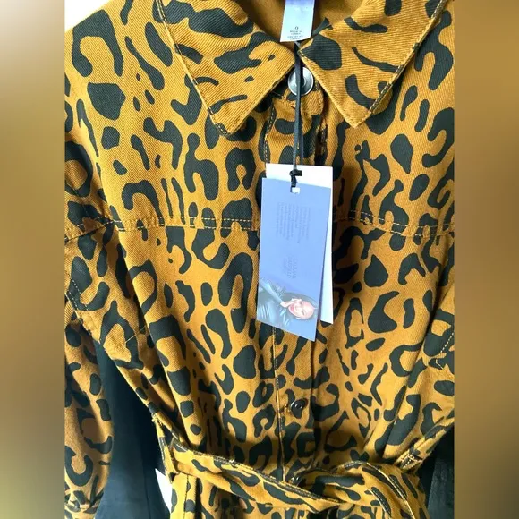 🔖 FUTURE COLLECTIVE Kahlana Barfield Brown x Target Leopard Long Sleeve Dress