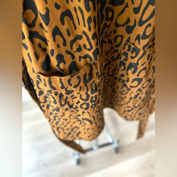 🔖 FUTURE COLLECTIVE Kahlana Barfield Brown x Target Leopard Long Sleeve Dress