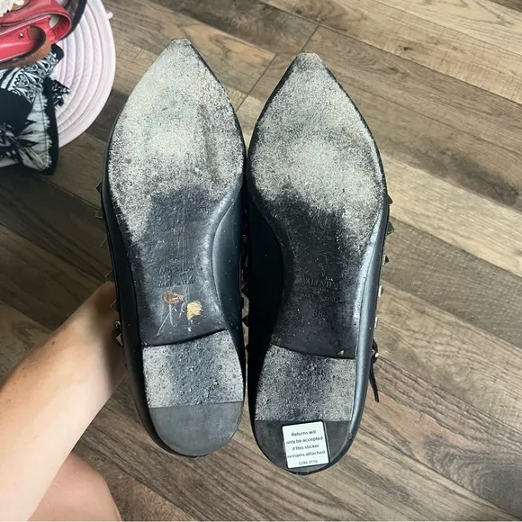 🎉🛍️ MOVING SALE • Valentino Garavani Noir Black Cage ballerina flats 39