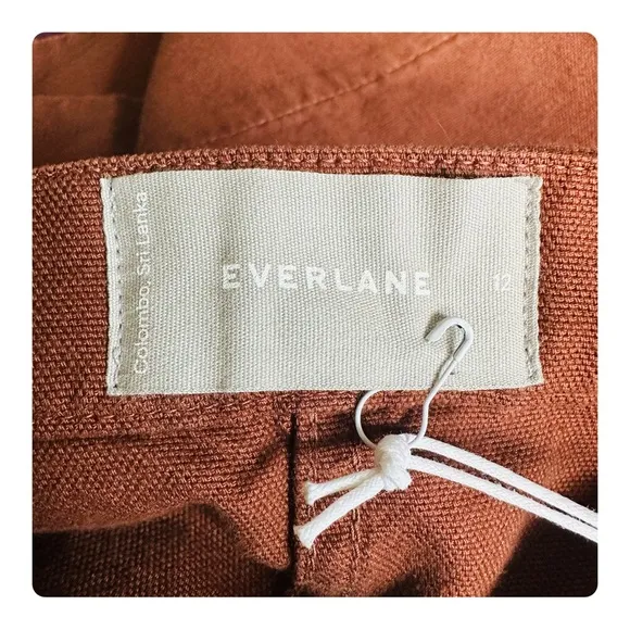 ★ NWT Everlane Canvas Stamp Skirt - Brick Brown ★