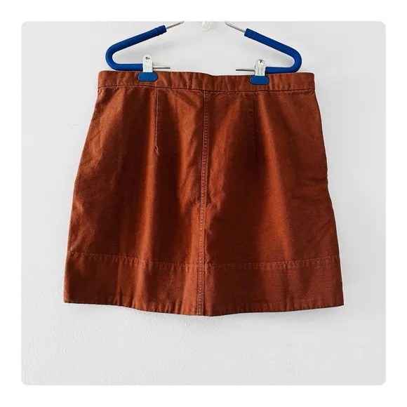 ★ NWT Everlane Canvas Stamp Skirt - Brick Brown ★