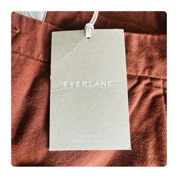 ★ NWT Everlane Canvas Stamp Skirt - Brick Brown ★