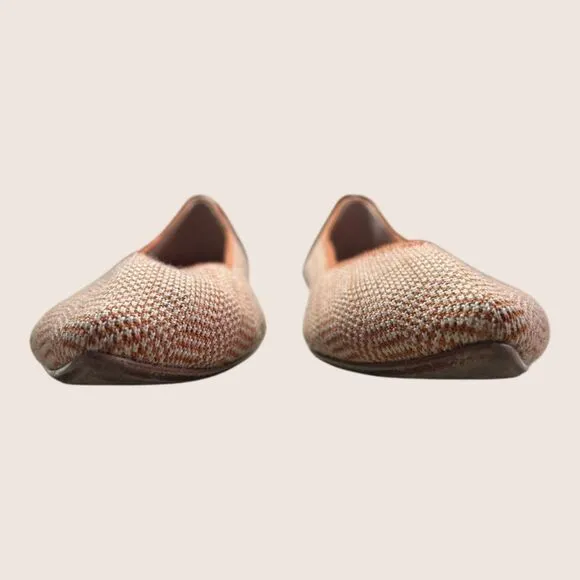 🐫 ROTHY'S THE POINT BALLET FLATS RETIRED CAMEL HERRINGBONE MERINO WOOL 10.5 US