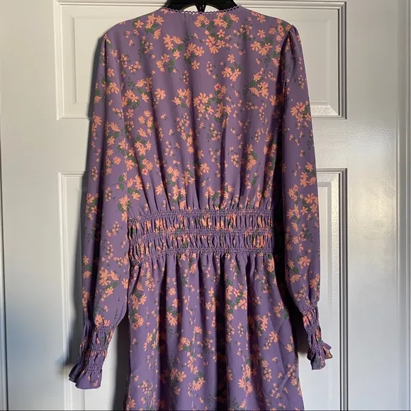 ⭐️ WAYF Delancy Smocked Waist Mini Dress