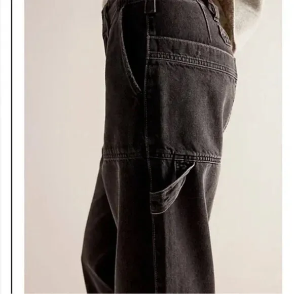 060 Free People We The Free Major Leagues Mid-Rise Cuffed Jeans Size 29