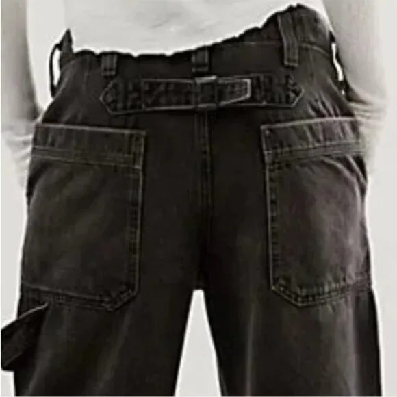 060 Free People We The Free Major Leagues Mid-Rise Cuffed Jeans Size 29