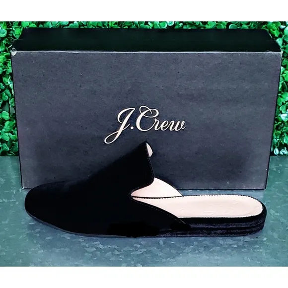 5. J.Crew Velvet mule flats