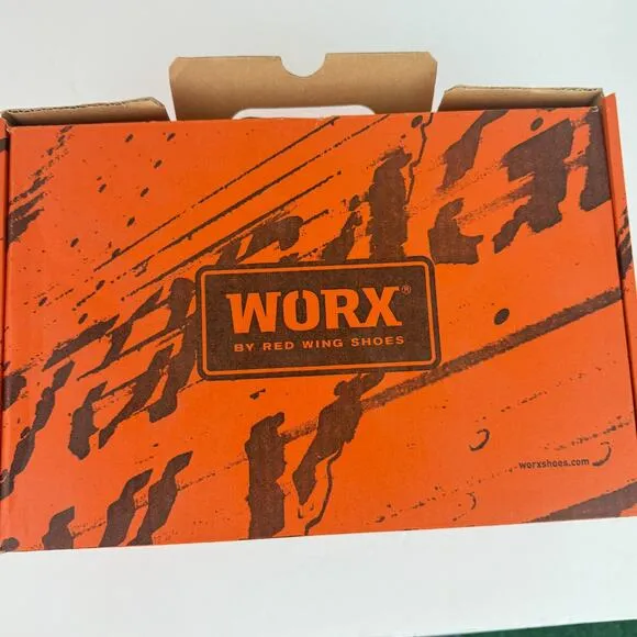 5010 WORX by RED WINGS MENS Aluminum Toe Safety Shoes SIZE 8 M BRAND NEW in Box