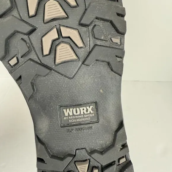 5010 WORX by RED WINGS MENS Aluminum Toe Safety Shoes SIZE 8 M BRAND NEW in Box