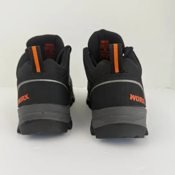 5303 WORX by Red Wings Steel Toe Safety Shoes Mens 8 WW Black Orange Utility NIB