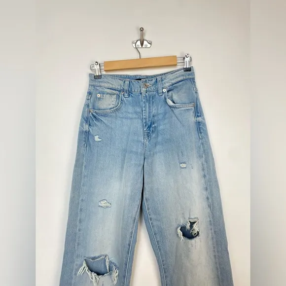 7 FOR ALL MANKIND  Tess Trouser in Secret Keeper Size 25 Light Wash