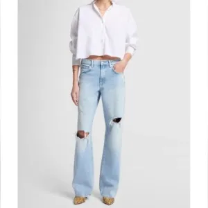 7 FOR ALL MANKIND  Tess Trouser in Secret Keeper Size 25 Light Wash