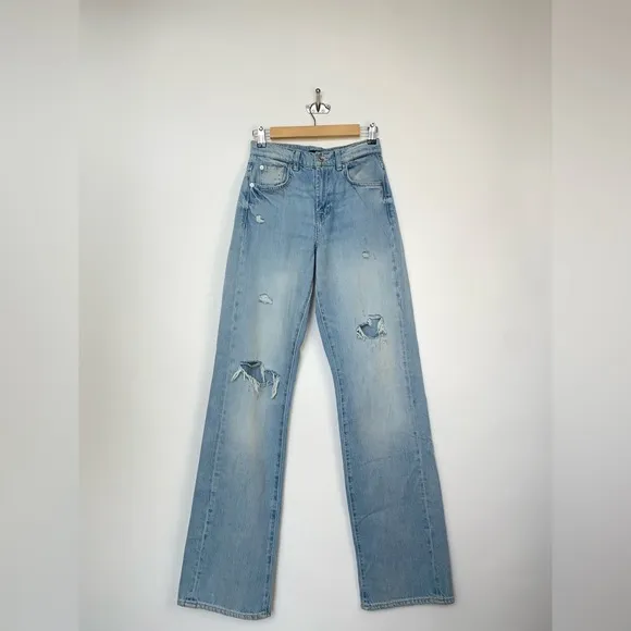 7 FOR ALL MANKIND  Tess Trouser in Secret Keeper Size 25 Light Wash