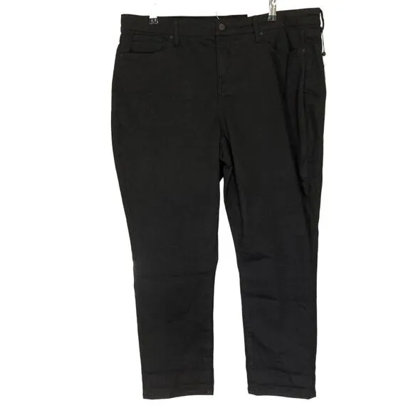 A618014 NYDJ Margot Girlfriend Black P10