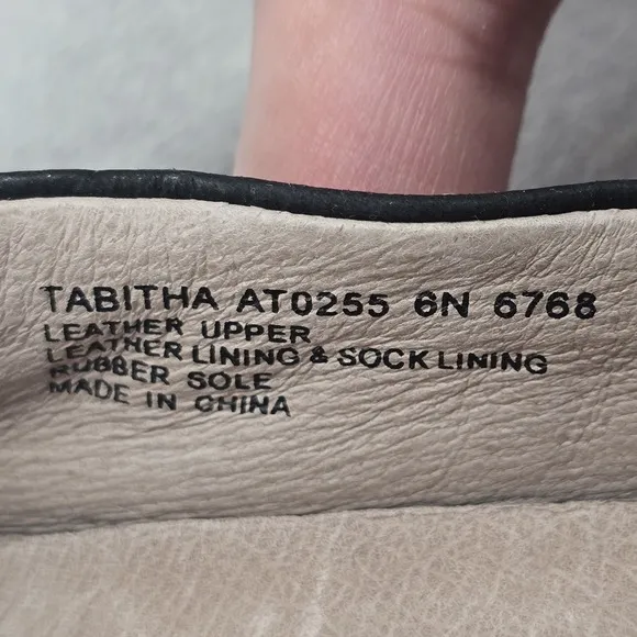 Abeo Womens Tabitha Ballet Flat Size 6 Black Leather Slip On Arch Support Shoe