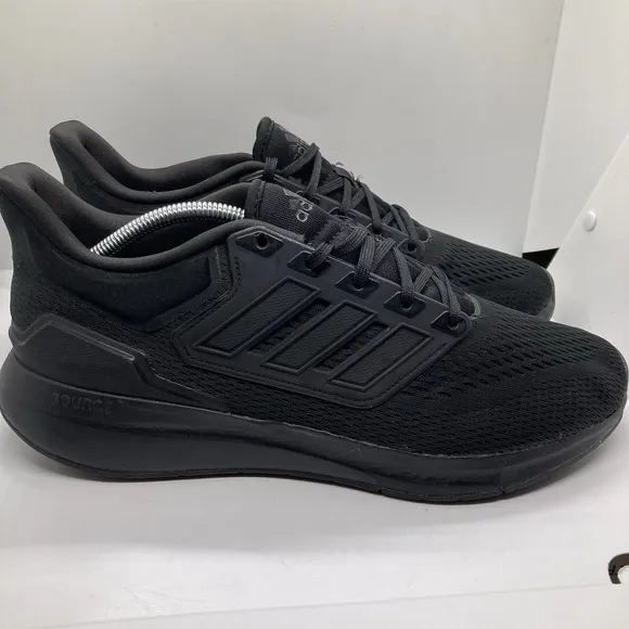 Adidas EQ21 Mens 11.5 Black Trail Running Shoe Sneakers Athletic H00521