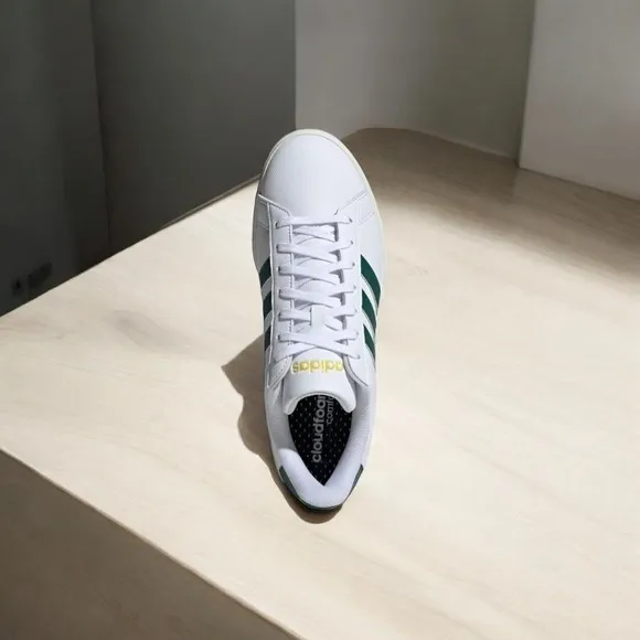 Adidas Grand Court Shoes Mens 11.5 cloud white/collegiate green/utility Sneakers