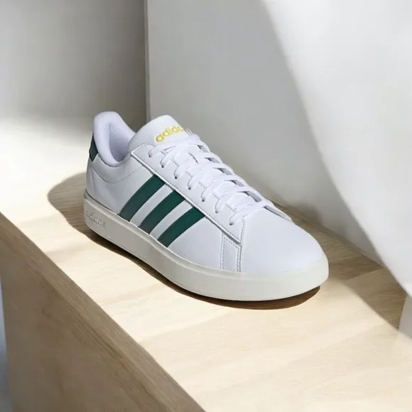 Adidas Grand Court Shoes Mens 11.5 cloud white/collegiate green/utility Sneakers