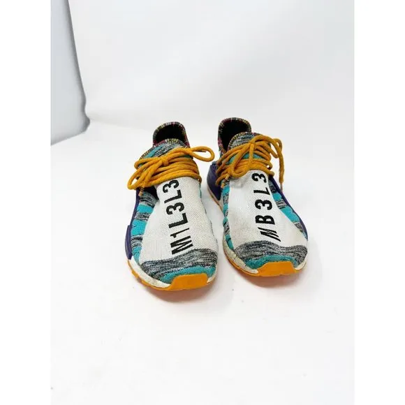 Adidas Mens NMD Human Race Trail x Pharrell Solar Pack Sneakers BB9528 Size 8.5