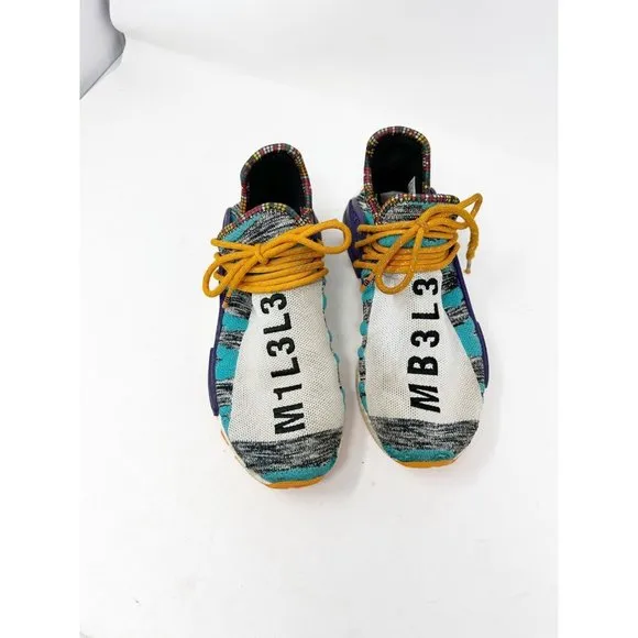 Adidas Mens NMD Human Race Trail x Pharrell Solar Pack Sneakers BB9528 Size 8.5