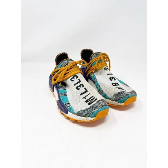 Adidas Mens NMD Human Race Trail x Pharrell Solar Pack Sneakers BB9528 Size 8.5