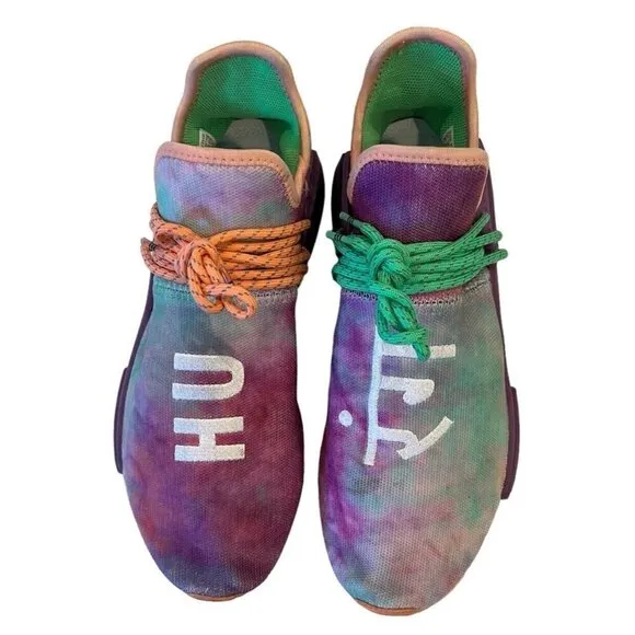 Adidas NMD Human Race Trail x Pharrell Holi Festival Chalk Coral Sneakers