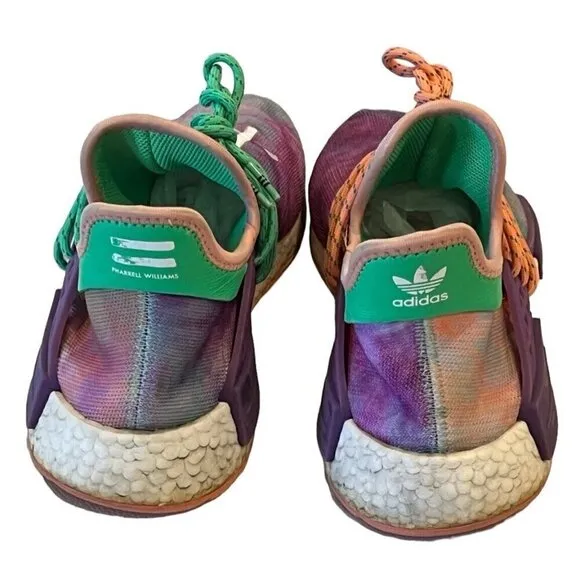 Adidas NMD Human Race Trail x Pharrell Holi Festival Chalk Coral Sneakers