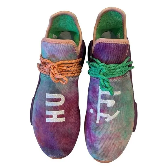 Adidas NMD Human Race Trail x Pharrell Holi Festival Chalk Coral Sneakers