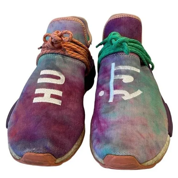 Adidas NMD Human Race Trail x Pharrell Holi Festival Chalk Coral Sneakers