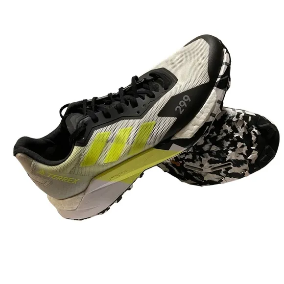 Adidas Terrex Agravic Ultra Trail Gray Solar Yellow 2021 Men’s Size 7
