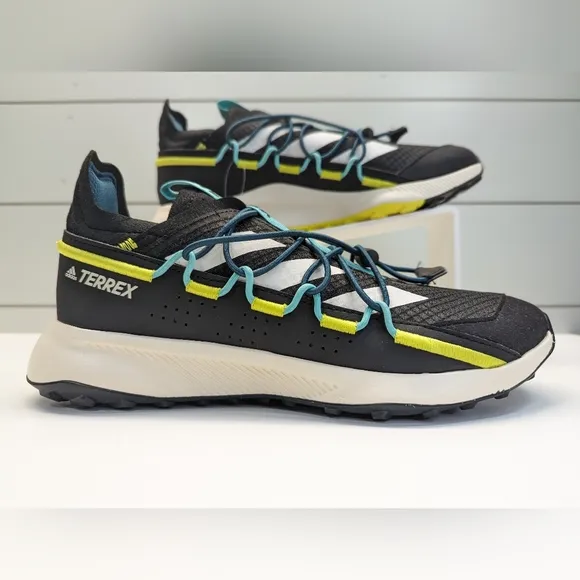 Adidas Terrex Voyager 21 Black Acid Mint FW9389 Hiking Trail Sneakers sz Men 7.5