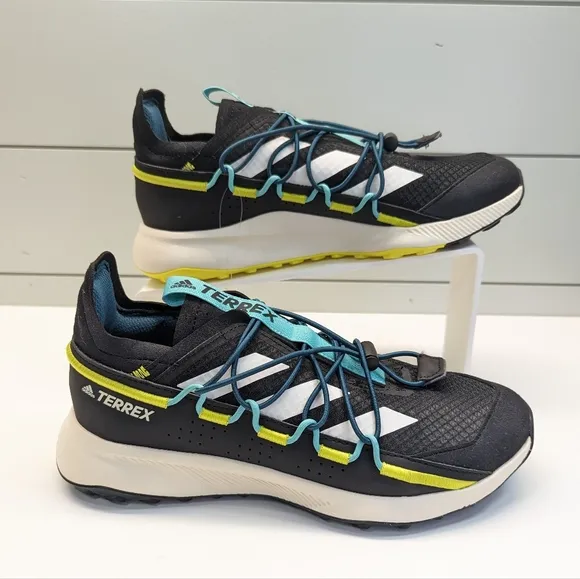 Adidas Terrex Voyager 21 Black Acid Mint FW9389 Hiking Trail Sneakers sz Men 7.5