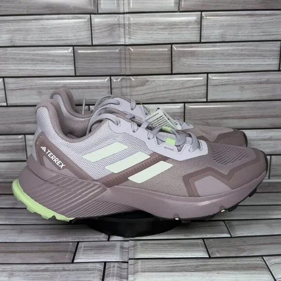 Adidas Women's Purple/Green Terrex Soulstrie Trail Running Sneakers Shoe Size 8