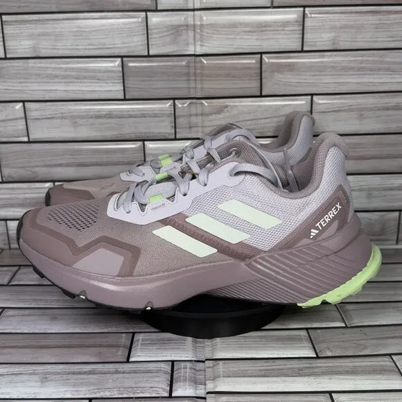 Adidas Women's Purple/Green Terrex Soulstrie Trail Running Sneakers Shoe Size 8