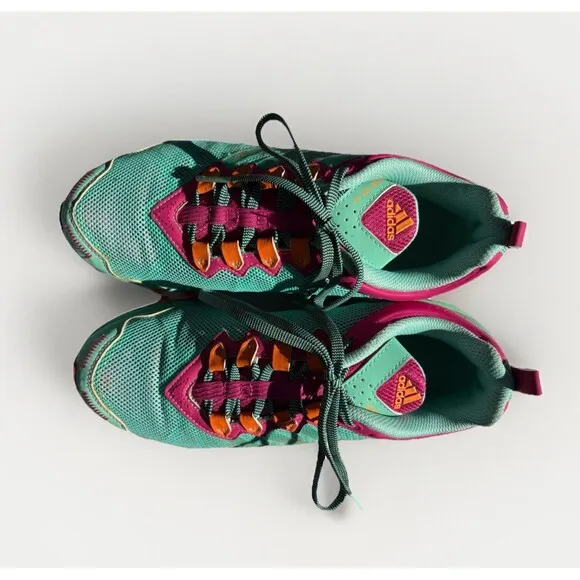 Adidas Women’s Vigor TR4 Trail Running Shoes – Green &amp; Pink – Size 9.5