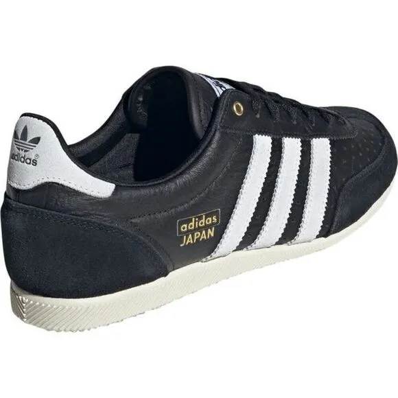 Adidas Women's Core Black Japan Lace Up Leather Low Top Sneakers Size 9.5 NWOT