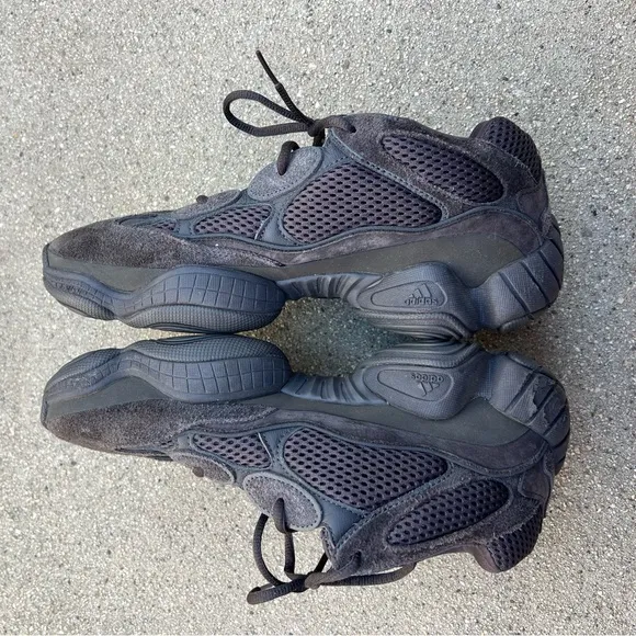 Adidas Yeezy Mud Rat 500 Sneakers In Utility Black Color Way Size 9