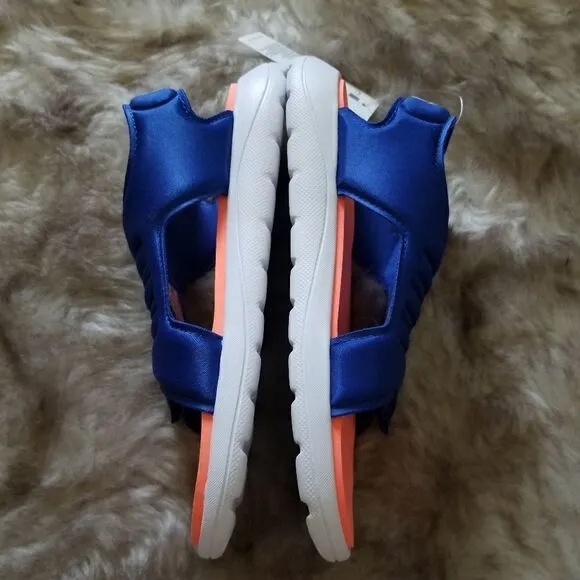 ADIDAS Comfort Kids Boys Sandals in Royal Blue &amp; Orange