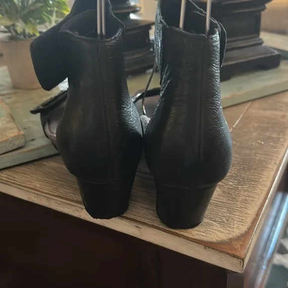 Aetrex Ankle Wrap black Sandals size 38 7.5/8 New without Box