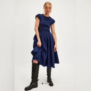Afternoon Elegance Midi Dress - indigo pura NWOT