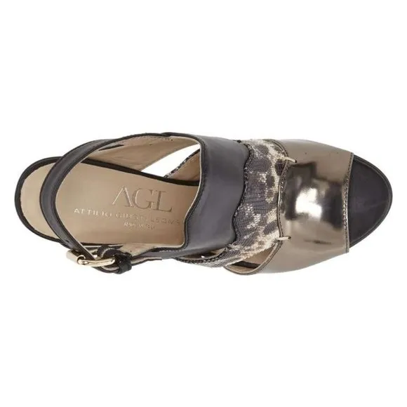 AGL Attilio Giusti Leombruni Wedge Sandals 7