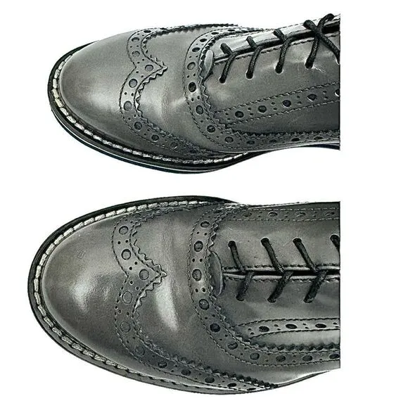 AGL ATTILIO GIUSTI LEOMBRUNI Women’s Lace Up Casual Oxfords Size EU 38 US 7