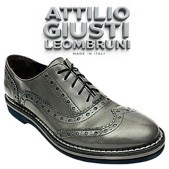 AGL ATTILIO GIUSTI LEOMBRUNI Women’s Lace Up Casual Oxfords Size EU 38 US 7