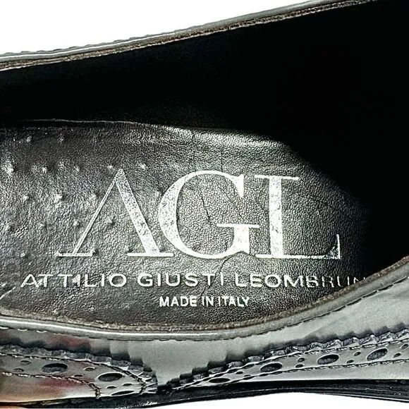 AGL ATTILIO GIUSTI LEOMBRUNI Women’s Lace Up Casual Oxfords Size EU 38 US 7