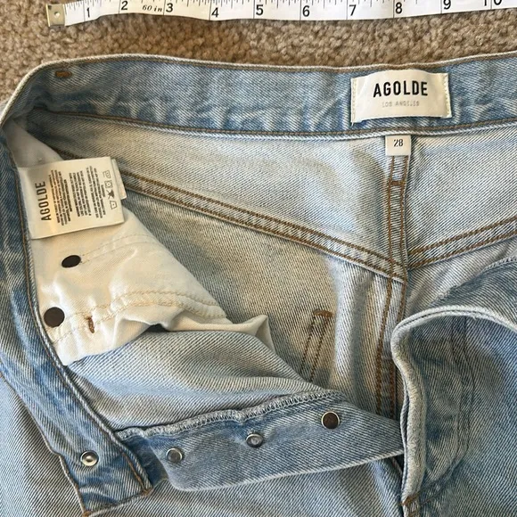 AGOLDE 90's Straight-Leg Distressed Jeans