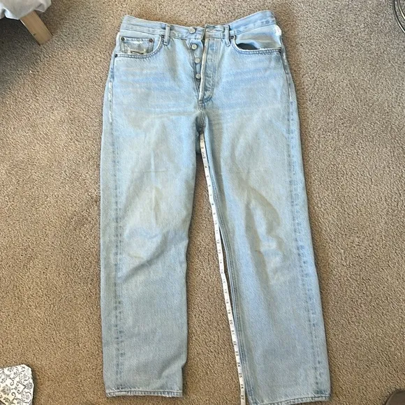 AGOLDE 90's Straight-Leg Distressed Jeans