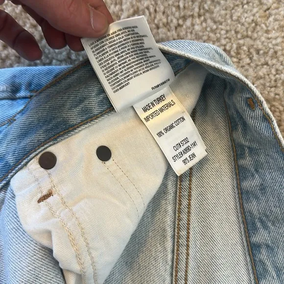 AGOLDE 90's Straight-Leg Distressed Jeans